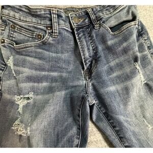 American Eagle Outfitters Women Jeans Extreme Flex 4 Distressed Blue Size 29x30